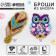 Beadwork. Brooch "Owl and Pen", a set for creativity