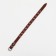 Leather collar on synthetic winterizer, dimensionless, 45 x 2 cm, Osh 18-39 cm, brown