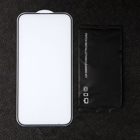 Protective glass for iPhone 15 Plus, 9h, 0.33 mm, black frame-1