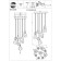 Suspended chandelier ST LUCE. SL1188.403.09. Idesia. 9x40 W, E14/E27, 87x87 cm, black color