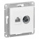 Computer outlet SE AtlasDesign, RJ45, TV, built -in, IP20, White, Atn000189