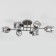 Hilari chandelier, 6x40W E27, color black pearls