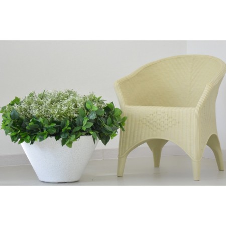 Kashpo for flowers "cone" 53x53x29 cm, 24 l, color white granite