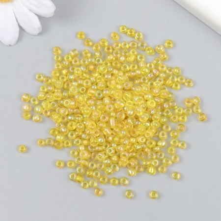 Glass beads 6/0 "yellow" chameleon 450 g-1