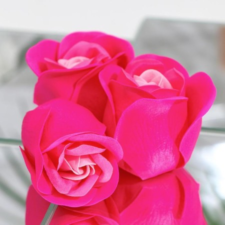 Soap roses, three -color, set of 6 pcs.-4