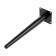 Furniture support Cappio OP08, h = 300 mm, thick thickness 1.8, matte black color
