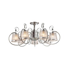 Люстра потолочная Simone 7x40W E14 хром 93,9x93,9x42,5см
