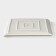 Porcelain dish for supply to Magistro Slate, 27.5 × 27.5 cm, white color