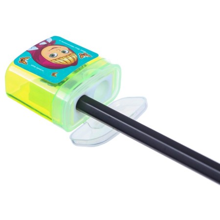 Plastic grinding with a container, double, mix, Masha and bear-6