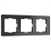 Frame W0032708, 3 Acrylic sockets, black
