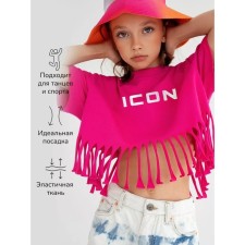 T -shirt for girls, height 152 cm, fuchsia color