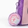 Baby plush backpack with a wallet "Cat with ice cream", 24*24 cm, lilac color