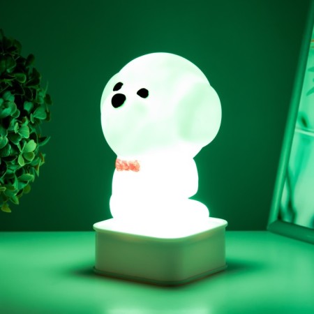 Night "Dog" LED from USB/batteries 4haa white 11.5x11x19 cm Risalux-7