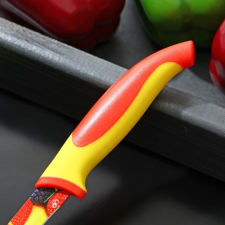 Kitchen knife with anti -wound coating of the “fruit” shares, blade 8 cm-2