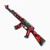 Wooden weapons, children's souvenir "Anarchy", automatic, 72.3 x 17.7 cm