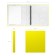 Folder on 4 rings A4, Erichkrause Neon, 35 mm, 1750 microns, laminated, hard cover, yellow