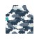 Apron kitchen with a “cloud khaki” photo print, adjustable, size OS