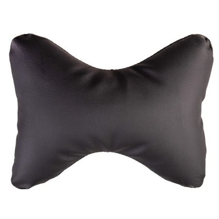 Car bone pillow, on the headrest, Skyway, eco -leather, 30*20 cm, black