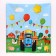 Baby 120x180 cm, 35 md, blue tractor