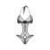 Erotic Body Monokini Candy Girl, Black, OS size