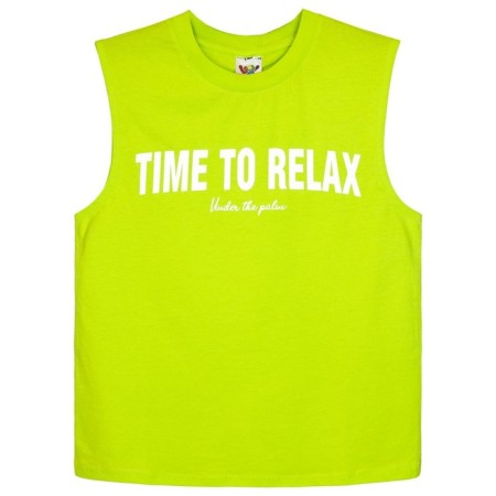T -shirt for a boy, height 158 ​​cm, light green color-3