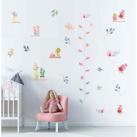 Stick Interior Color Rostomer "flowers in pots" 50x70 cm-2