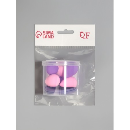 Set of sponge d/makeup 7 pcs: drop 6 pcs, 1 flat down in the layer foot Latex mix qf-8