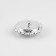The button is decorative, d = 30 mm, the color is silver/black