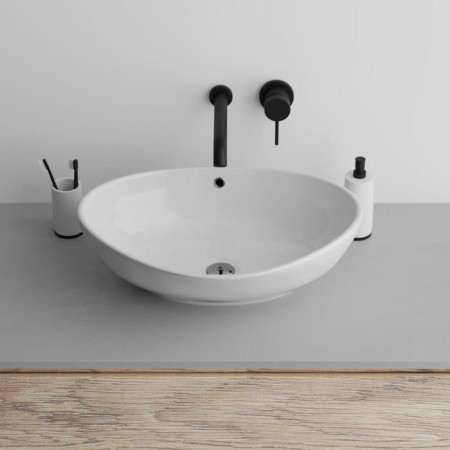 Grossman GR-3022 sink, oval, 590 x 380 mm, white-1