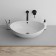 Grossman GR-3022 sink, oval, 590 x 380 mm, white