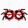 Carnival glasses "Funny spider"