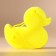 Children's washcloth for a duck, yellow, new year