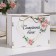 Family bank "delicate flowers", 21.5 x 13.5 x 17.5cm, MDF