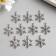 Decor Metal "Snowflake" silver 3x2.5 cm