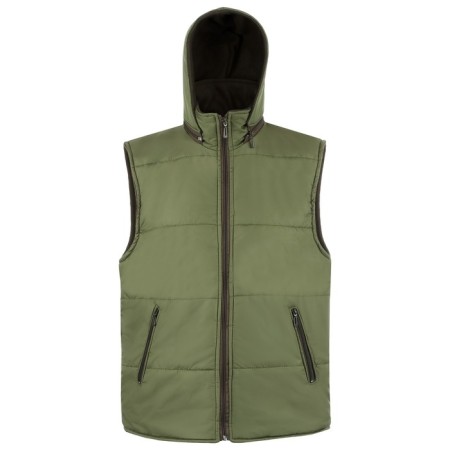 The vest insulated with a hood, Duspo fabric, Khaki color, p 44-46