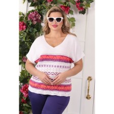 Female jumper, size 52, white color