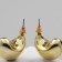 Earrings plastic "Circle" cycle, color gold