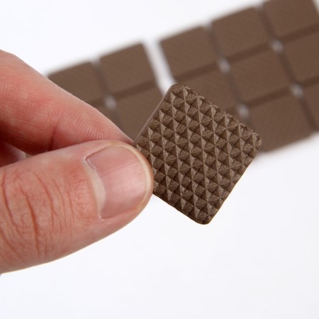 Laying furniture square tundra, size 25 x 25 mm, 18 pcs., Polymer, brown-4