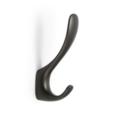 Крючок мебельный CAPPIO HEEL LIGHT, двухрожковый, цветграфит