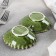 Menzhitsa ceramic 2 cells "Dender", 20 × 10.5 × 3.3 cm, green color
