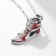 Pendant "Ked" modernity, color in silver, 70 cm