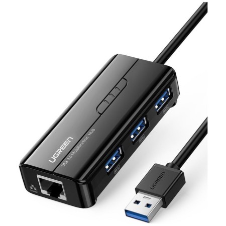 USB concentrator Ugreen 3 x USB 3.0, RJ45 (20265)