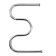 Water heated towel rail, m-shaped, 600x400 mm, d = 32 mm, external thread 1 "