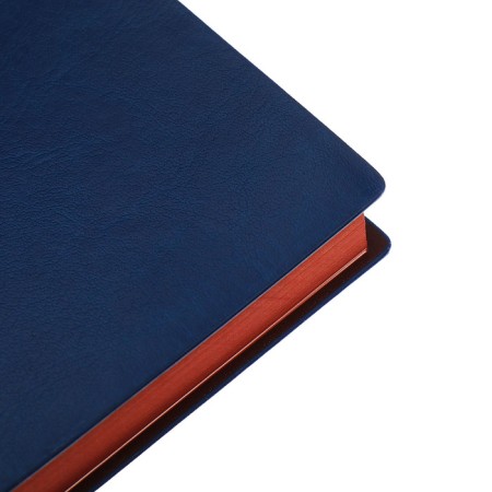 Organizer, A5, 116 sheets, cage, leatherette cover, brown cut, blue-4