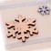 Mini-postcard "snowflake" stripes, handmade
