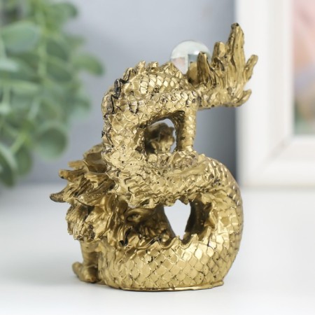 NECK Polystone for bronze "Dragon with a ball" 10.5x7.5x6.5 cm-2