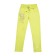 Pants for girls, height 122 cm, lemon color