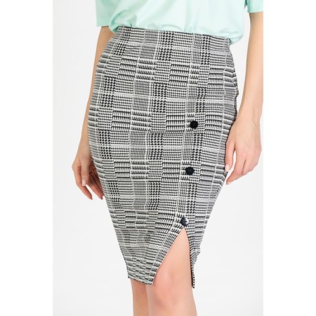 Women's skirt, size 42, gray color-3