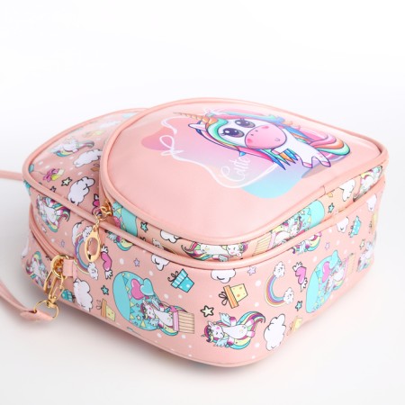 Baby backpack on lightning, pink color-8