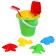 Sanding set of 8 items: bucket, strainer, scoop, rake, molds 4 pieces